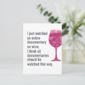 Bekijk een documentaire over wijn ... De enige weg Briefkaart (Staand voorkant)