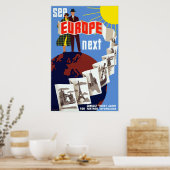 Bekijk Europa op volgende reis Poster (Keuken)