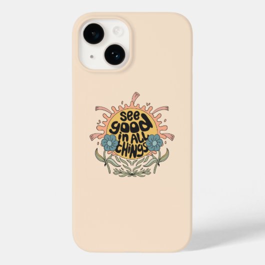 Bekijk goed in alle dingen Hippie Graphic Case-Mate iPhone Case (Achterkant)
