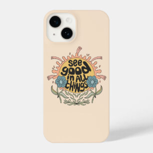 Bekijk goed in alle dingen Hippie Graphic iPhone 14 Hoesje