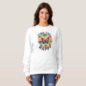 Bekijk Happy Graphic Sweatshirt voor vrouwen (Voorkant volledig)
