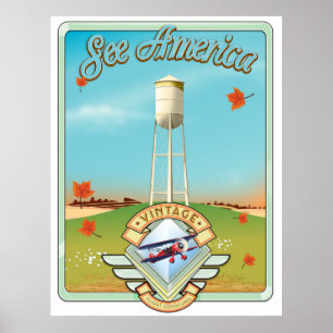 Bekijk het Amerikaanse  poster van 50-stijl