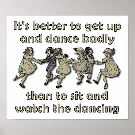 Bekijk het dansende Poster (Voorkant)