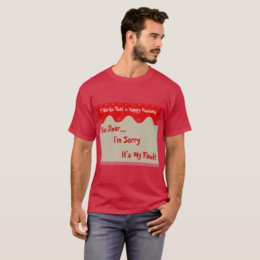 Bekijk het shirt Happy Husband (Voorkant volledig)