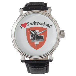 Bekijk het Zwitserse Ontwerp Schweiz Suisse Zwitse Horloge