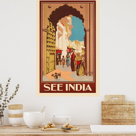Bekijk India Poster (Keuken)