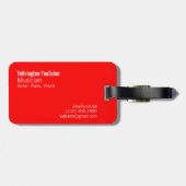 Bekijk me op YouTube (Modern) Bagagelabel (Achterkant horizontaal)