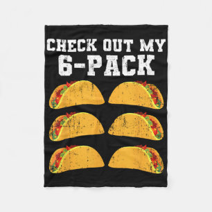 Bekijk mijn 6 pack met taco's voor Cinco de Ma Fleece Deken