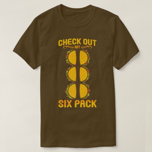 Bekijk mijn 6-pack T-shirt Funny Pack van 6 Gym (Design voorkant)