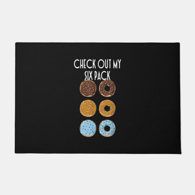 Bekijk mijn 6-pak Donut Gym Deurmat (Voorkant)