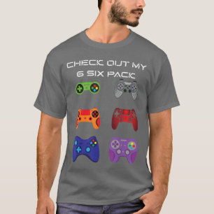 Bekijk mijn 6 Si Pack Gamer Video Controller cadea T-shirt