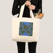 Bekijk mijn blauwe curves grote tote bag (Voorkant (product))