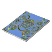 Bekijk mijn blauwe curves notitieblok (Gedraaid)