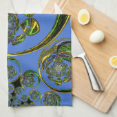 Bekijk mijn blauwe curves theedoek (Quarter Fold)