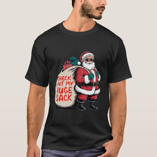 Bekijk mijn enorme zak kerstmis 2024 t-shirt (Voorkant)