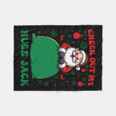 Bekijk mijn enorme zak kerstmis 2024 vakantie fleece deken (Voorkant (Horizontaal))