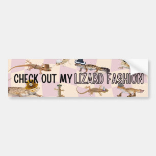 Bekijk mijn hagedissen Mode Bumpersticker