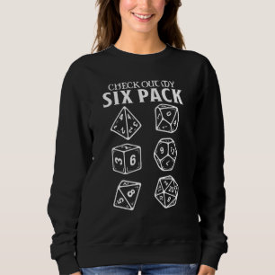 Bekijk mijn Six Pack-desktop Nerdy Rpg Fantasy-gam Trui