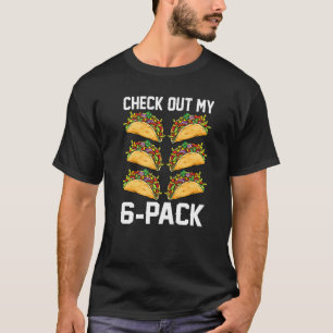 Bekijk mijn Six Pack Fitness Taco Funny Mexican G T-shirt