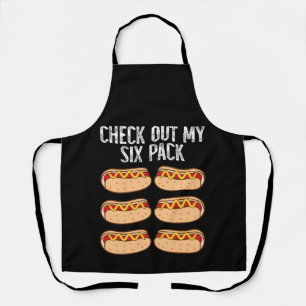Bekijk mijn Six Pack Funny Hot Dog Gym Lover Schort