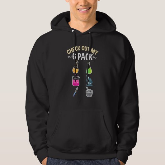 Bekijk mijn Six Pack laboratoriumtechnicus Hoodie (Voorkant)