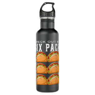 Bekijk mijn Six Pack Taco Funny Gym Waterfles