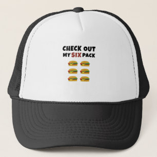 Bekijk mijn sixpack... van hamburgers trucker pet