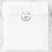 Bekijk ons op Google Bread Sliced Sketch Hartelijk Ronde Sticker (Tas)