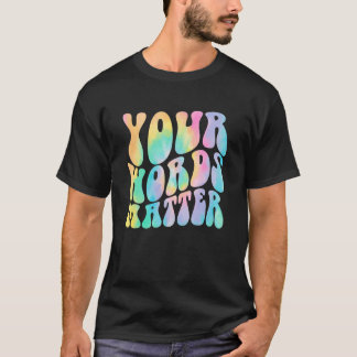 Bekijk uw woorden voor het SLP-taalpad T-shirt