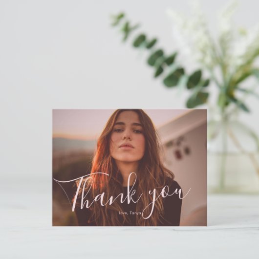 Bekleding 1 Afstuderen Dank u Briefkaart (Staand voorkant)