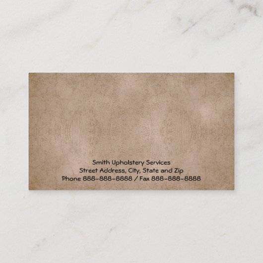 Bekleding Bestoffer Lederen Visitekaartje (Achterkant)