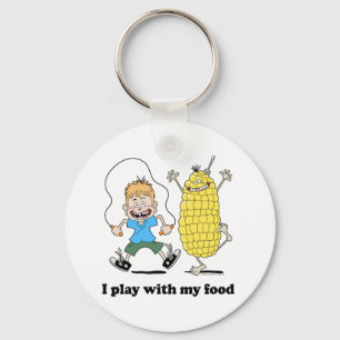 Bekleding van corncob en kind sleutelhanger