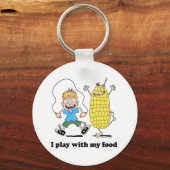 Bekleding van corncob en kind sleutelhanger (Voorkant)