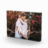 Bekledingsfoto voor Elegant Script "Love" Fotoblokken (Rechts)