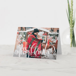 Bekledingsfoto voor pretkerst feestdagen kaart