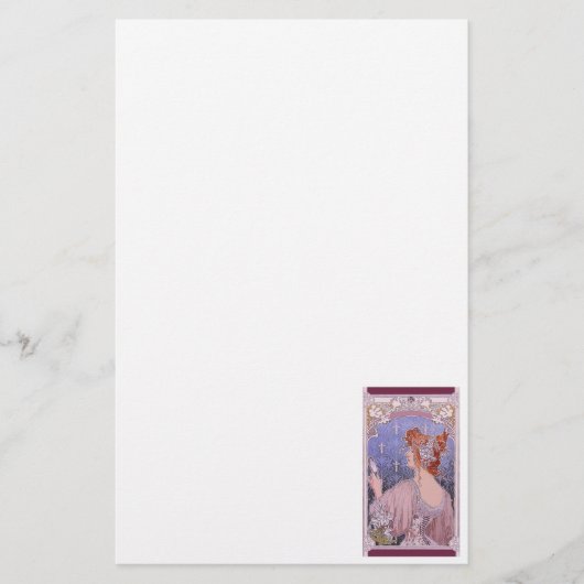 Bekleed schrijfwerk voor vrouwen briefpapier (Voorkant)