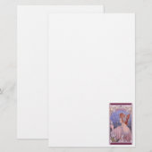 Bekleed schrijfwerk voor vrouwen briefpapier (Voorkant / Achterkant)