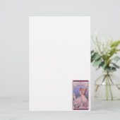 Bekleed schrijfwerk voor vrouwen briefpapier (Staand voorkant)