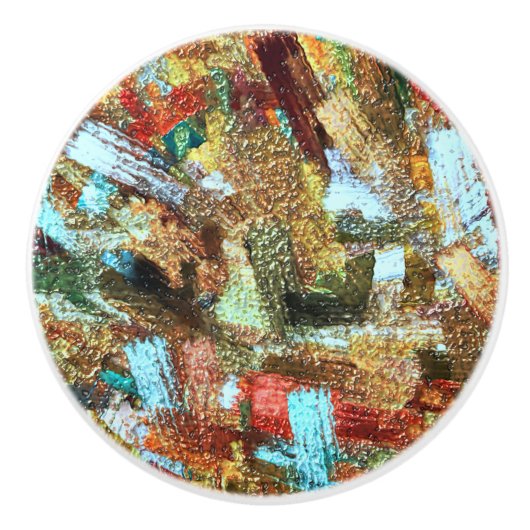 Beklekte Arizona Ceramic Knob Keramische Knop (Voorkant)