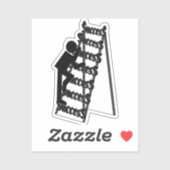 Beklimmen De Ladder van Succes Sticker (Vel)