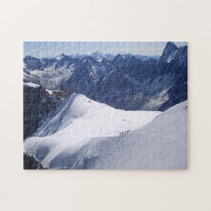 Beklimmen in Mont Blanc, Chamonix, Frankrijk Legpuzzel