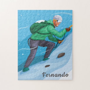 Beklimmen van een sneeuwgebergte Extreme Winter Sp Legpuzzel