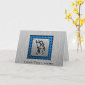 Beklimmen van geborsteld metaal kaart (Gele Bloem)