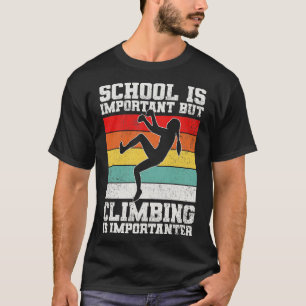 Beklimmende klimmer Bouldering T-shirt