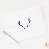 Beknopte handen hart sticker (Envelop)