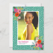 Beknopte informatie over Bright Floral Magnetic Gr Magnetische Uitnodiging (Voorkant)