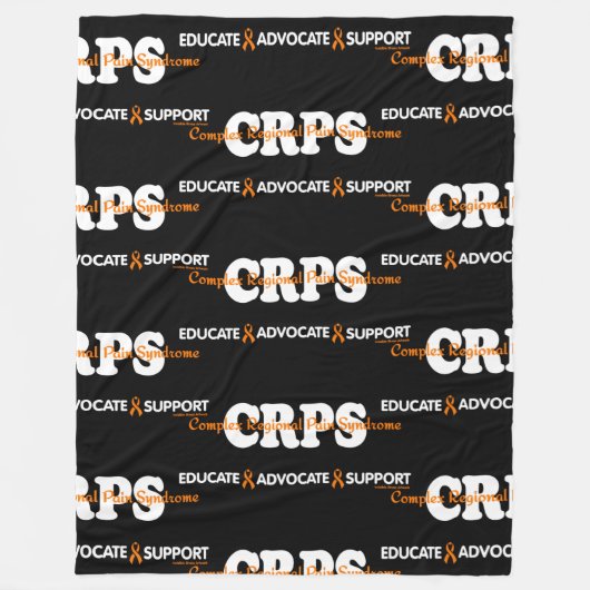 BEKNOPTE VOORAFGAANDE SUPPORT.. RSD/CRPS FLEECE DEKEN (Voorkant)