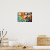 Bekroond door licht poster (Keuken)