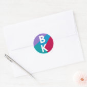 Bekroonde Kaarten Logo Ronde Sticker (Envelop)