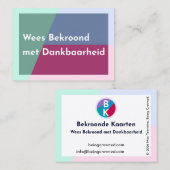 Bekroonde Kaarten Visitekaartje (Voorkant / Achterkant)
